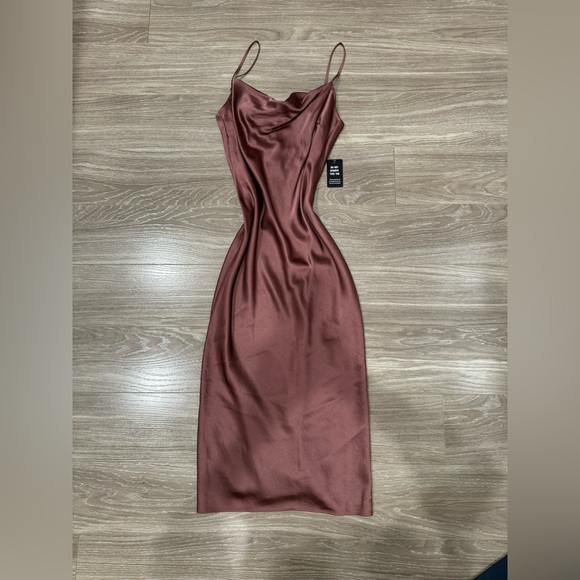 NWT Express Satin Midi Dress - Picture 6 of 10